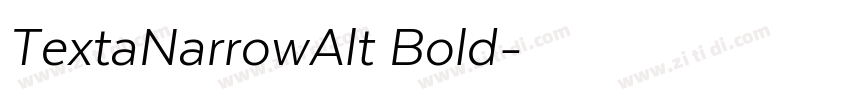 TextaNarrowAlt Bold字体转换